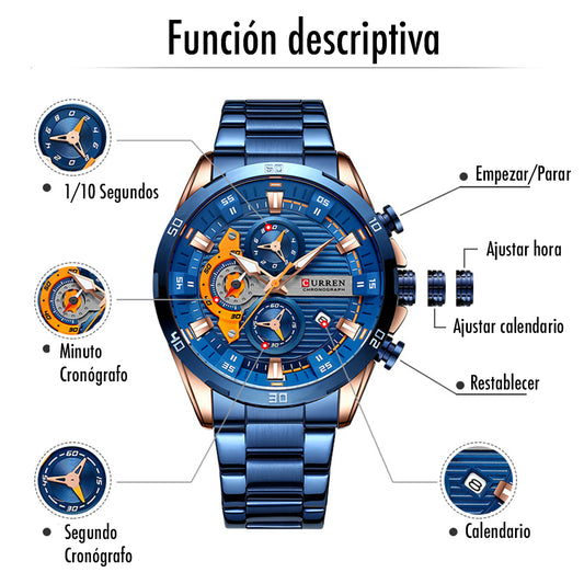 Reloj Curren 8402 Cuarzo Acero Inoxidabl